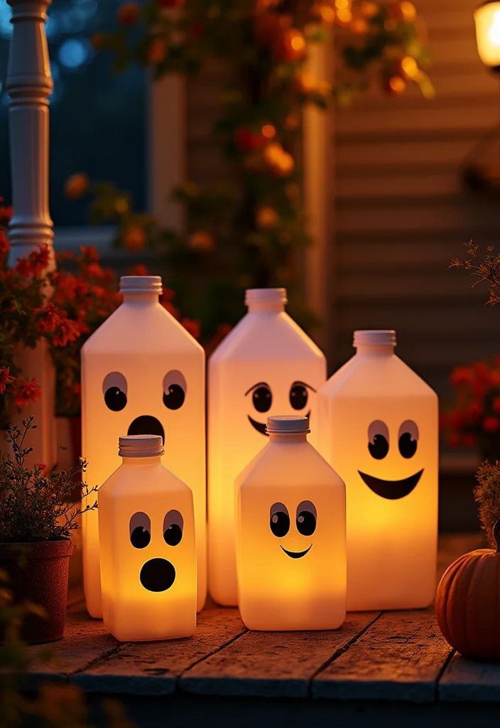 Halloween Decor Ideas for the Home: A Seasonal Guide with 19 Whimsically Spooky Inspirations - 12. Whimsical Ghost Lanterns