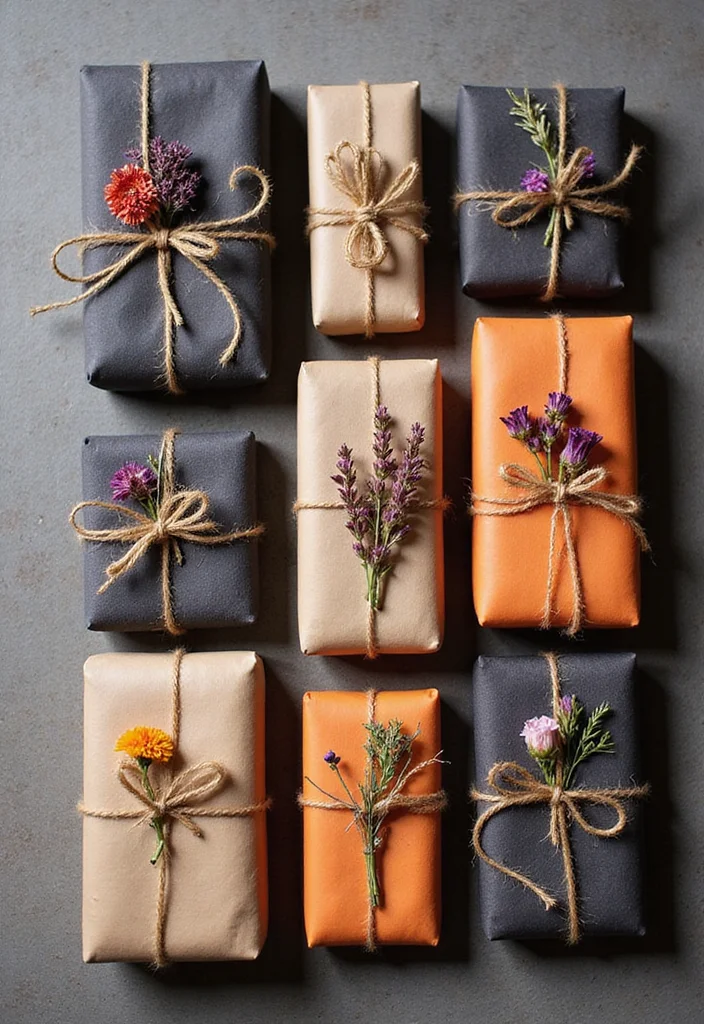 Halloween Decor Ideas for the Home: A Seasonal Guide with 19 Whimsically Spooky Inspirations - 17. Reusable Halloween Gift Wrap