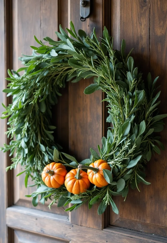 Halloween Decor Ideas for the Home: A Seasonal Guide with 19 Whimsically Spooky Inspirations - 4. Herb-Scented Halloween Wreaths