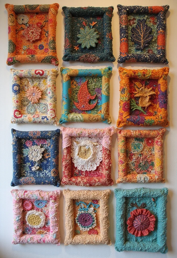 Home Decor Gifts for Diwali: A Bright Guide with 18 Thoughtful Festive Inspirations - 2. Upcycled Fabric Wall Hangings