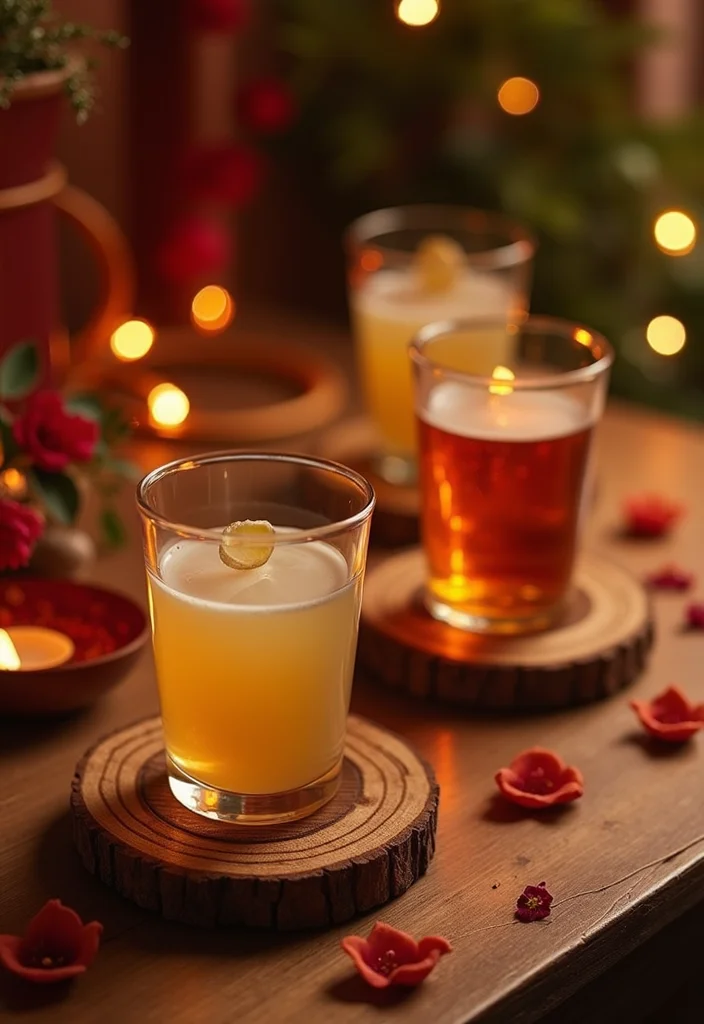 Home Decor Gifts for Diwali: A Bright Guide with 18 Thoughtful Festive Inspirations - 3. Handcrafted Wooden Coasters