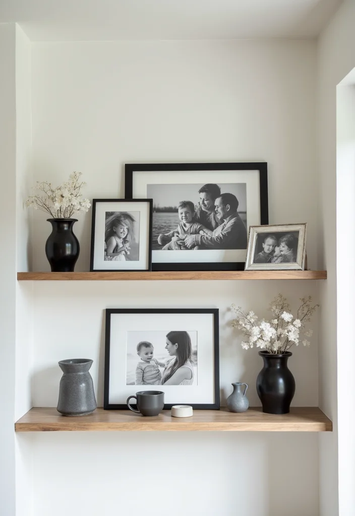 Home Decor Ideas Black and White: A Monochrome Guide with 19 Clean & Elegant Inspirations - 15. Personalized Monochrome Touches