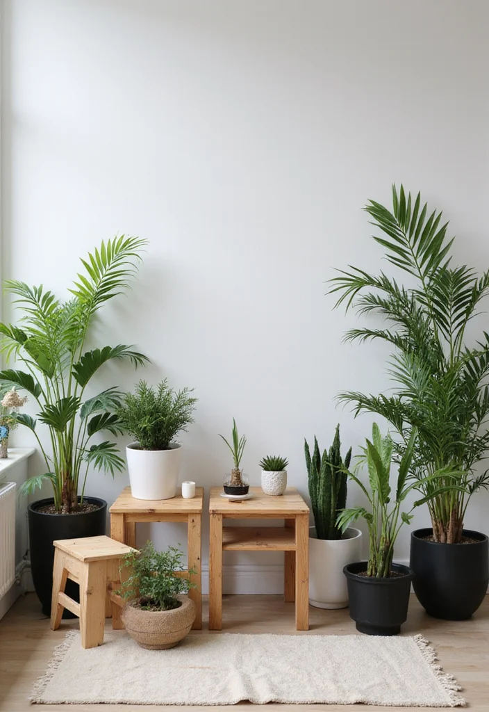 Home Decor Ideas Black and White: A Monochrome Guide with 19 Clean & Elegant Inspirations - 16. Embrace Natural Elements