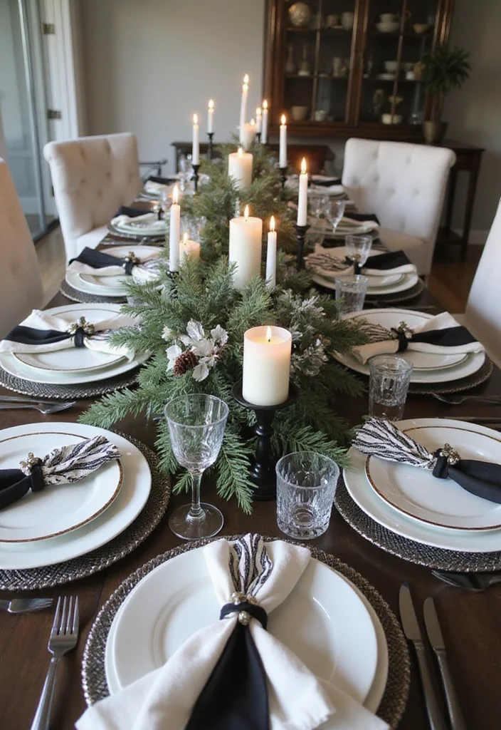 Home Decor Ideas Black and White: A Monochrome Guide with 19 Clean & Elegant Inspirations - 18. Seasonal Touches in Monochrome