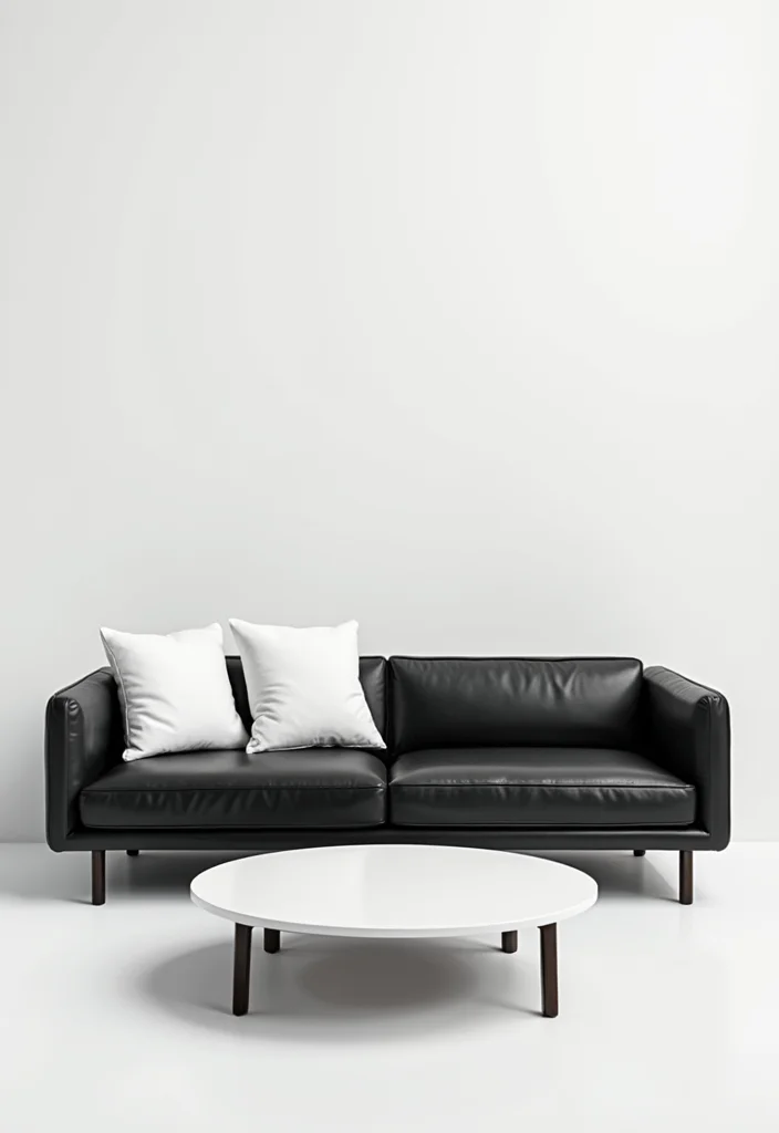 Home Decor Ideas Black and White: A Monochrome Guide with 19 Clean & Elegant Inspirations - 2. Chic Furniture Choices