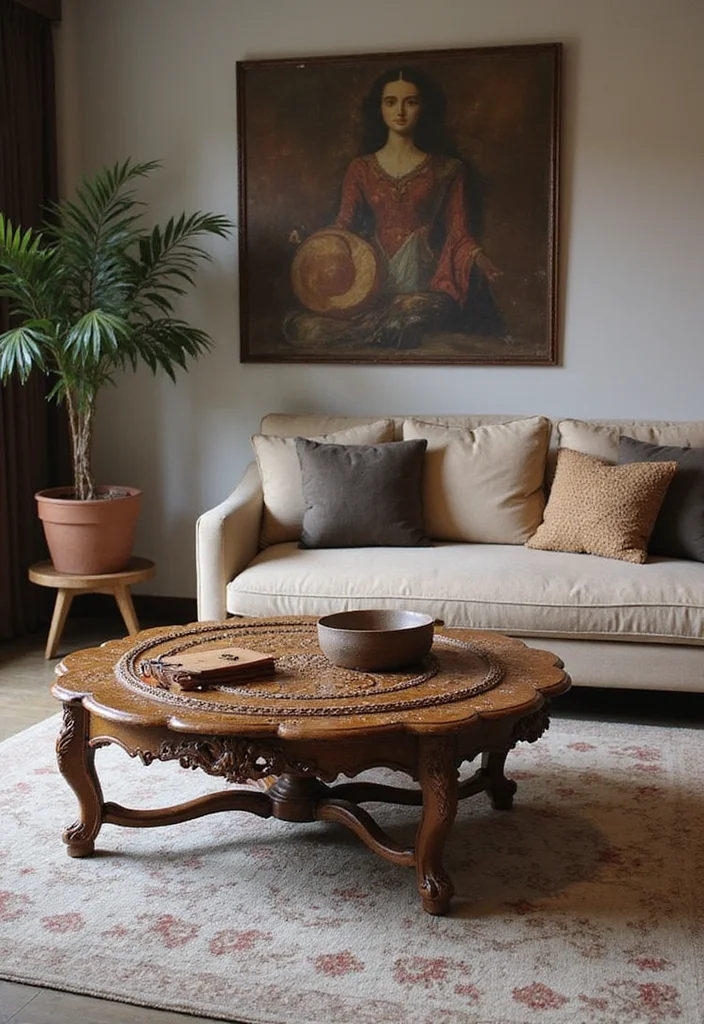 Home Decor Ideas Indian Style: A Vibrant Guide with 20 Cultural Interiors Inspirations - 6. Statement Furniture Pieces