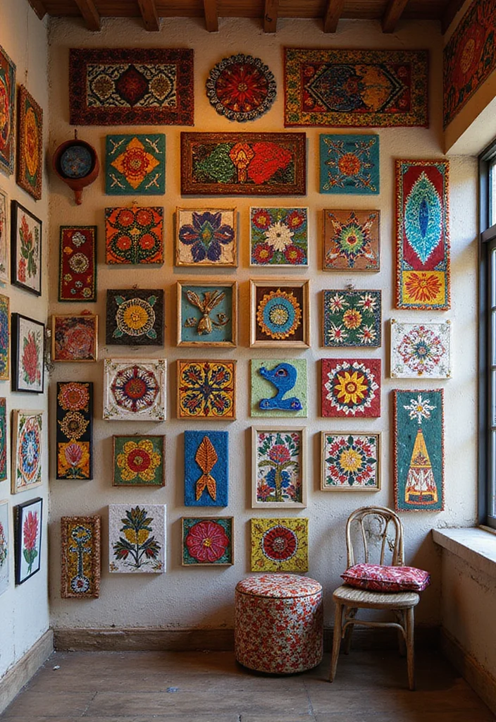 Home Decor Ideas Indian Style: A Vibrant Guide with 20 Cultural Interiors Inspirations - 8. Ethnic Art and Wall Hangings