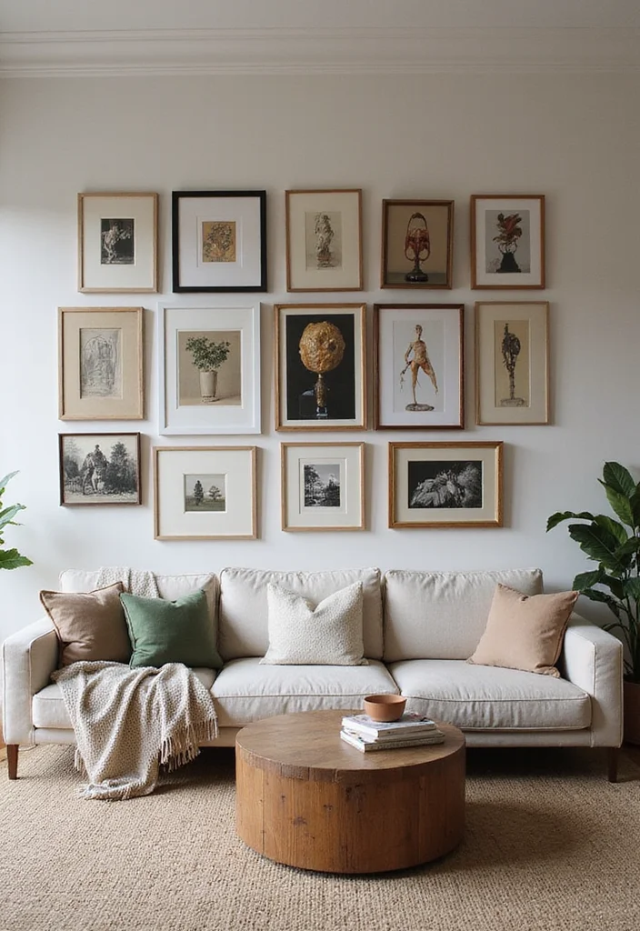 Home Decor Ideas Living Room: A Comfortable Guide with 20 Fresh Interior Inspirations - 10. Artistic Displays