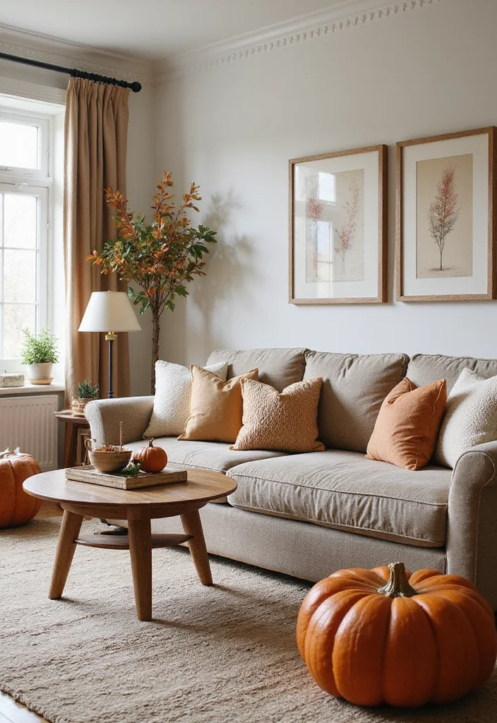 Home Decor Inspiration Living Room: A Comfort-Focused Guide with 18 Welcoming Styling Inspirations - 18. Seasonal Decor Changes