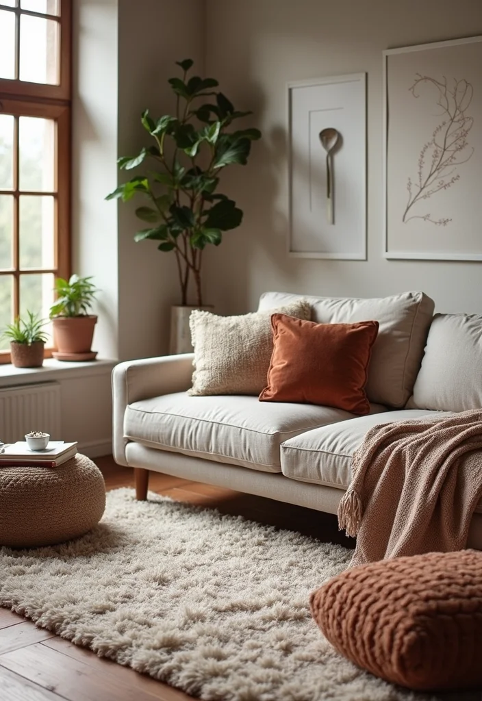 Home Decor Inspiration Living Room: A Comfort-Focused Guide with 18 Welcoming Styling Inspirations - 2. Layered Textures for Depth