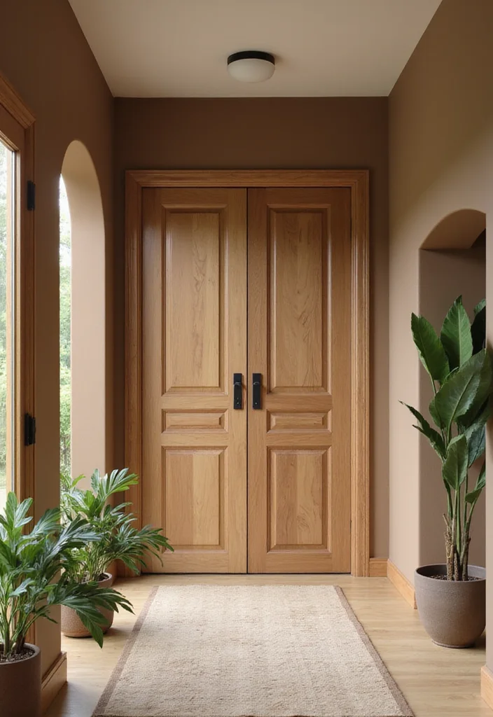 Home Entrance Decor Entryway Front Entry: An Inviting Guide with 20 Warm Entrance Inspirations - 10. Earthy Color Palettes