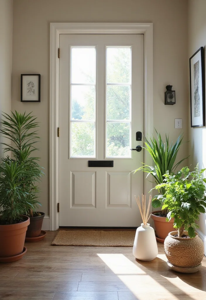 Home Entrance Decor Entryway Front Entry: An Inviting Guide with 20 Warm Entrance Inspirations - 14. Friendly Scents