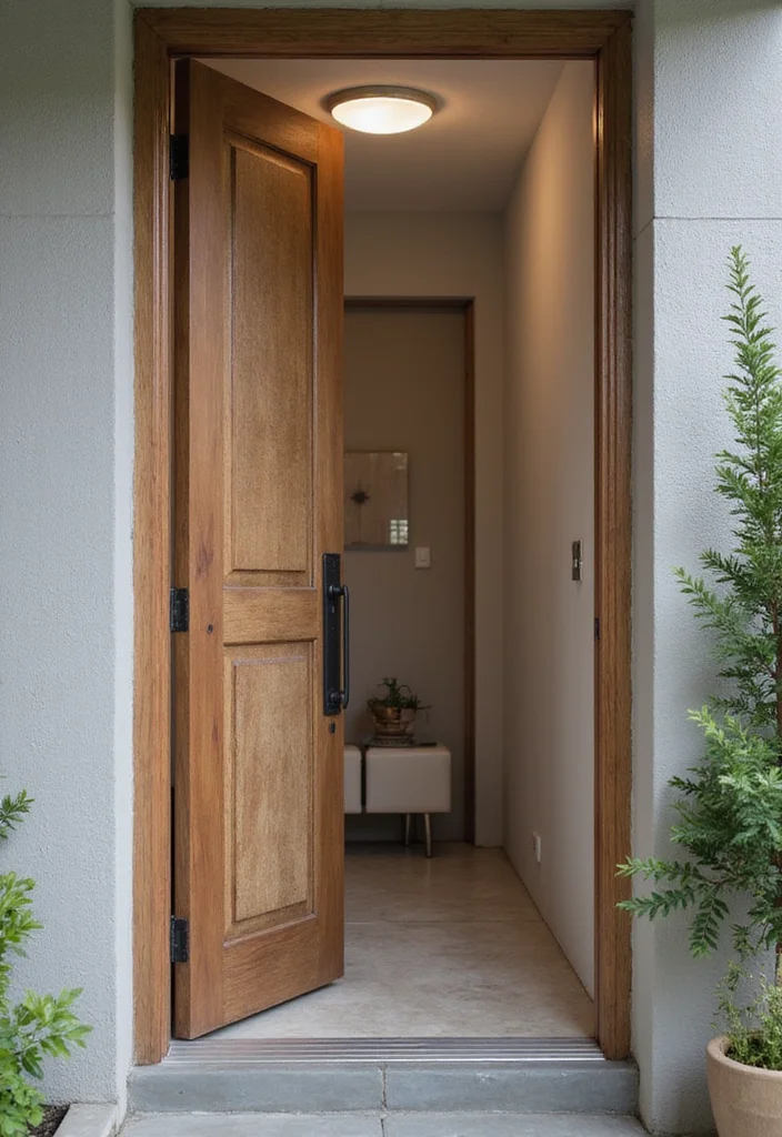 Home Entrance Decor Entryway Front Entry: An Inviting Guide with 20 Warm Entrance Inspirations - 16. Unique Door Hardware