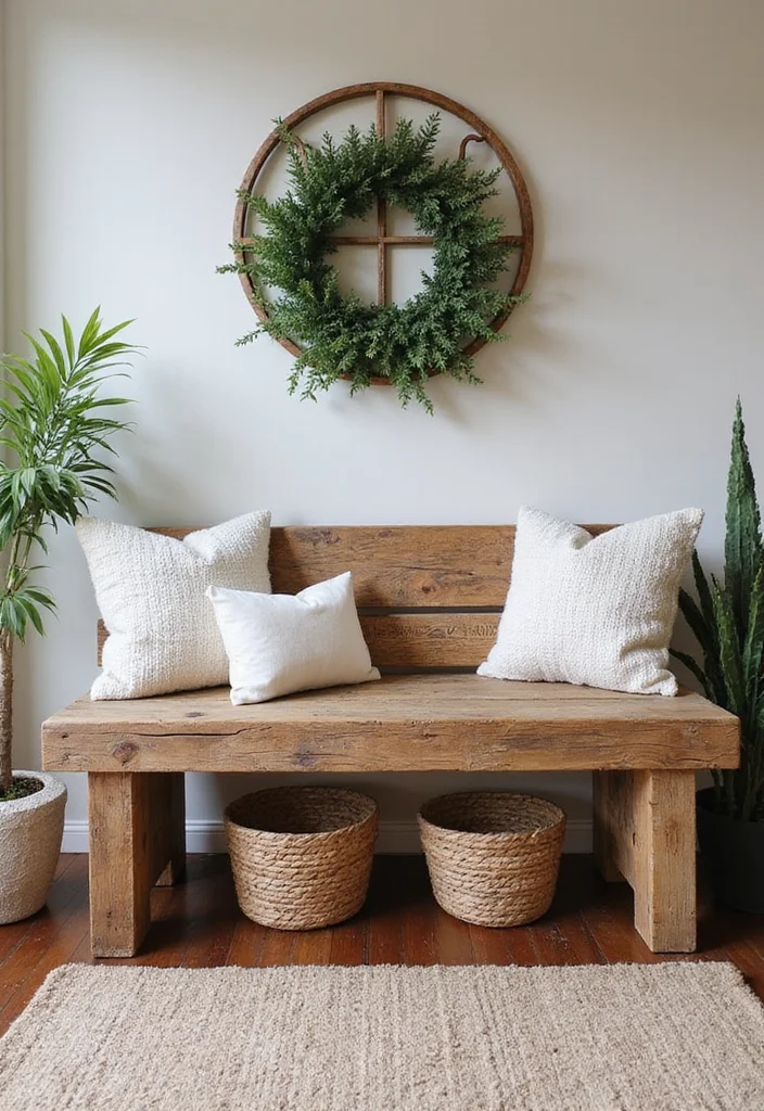 Home Entrance Decor Entryway Front Entry: An Inviting Guide with 20 Warm Entrance Inspirations - 2. Reclaimed Wood Accents