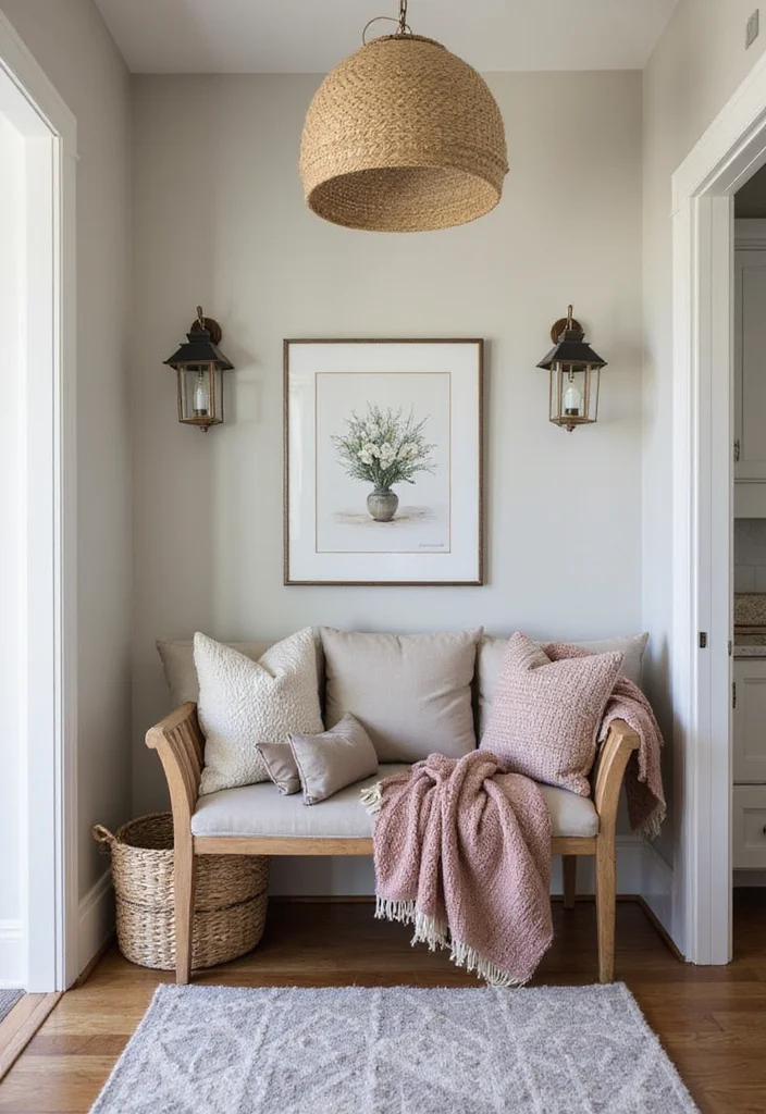 Home Entrance Decor Entryway Front Entry: An Inviting Guide with 20 Warm Entrance Inspirations - 9. Cozy Seating Nooks