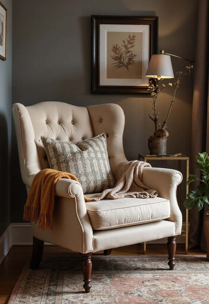 Home Office Decor for Women: A Feminine Guide with 20 Elegant Workspace Inspirations - 4. Cozy Seating Options