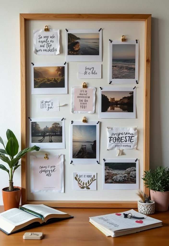 Home Office Decor for Women: A Feminine Guide with 20 Elegant Workspace Inspirations - 7. Personal Touches and Inspiration Boards