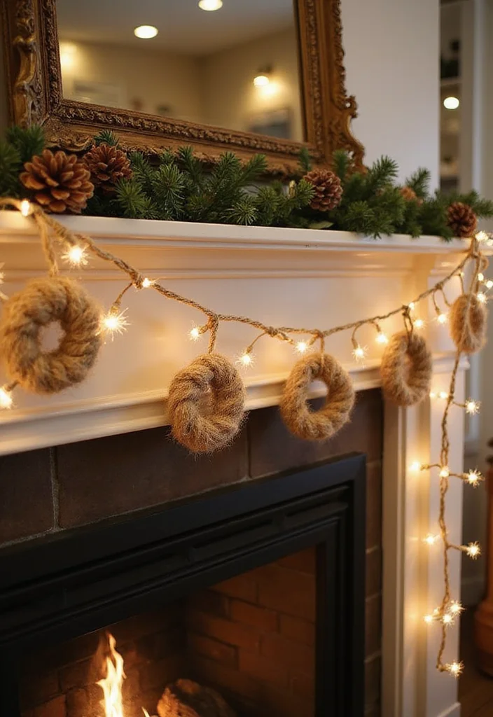 Jute Rope Crafts Home Decor: A Natural Guide with 17 Earthy Handmade Inspirations - 12. Jute Rope Garland