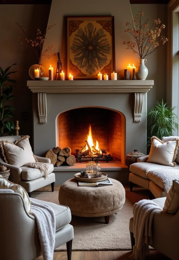 Lord of the Rings Home Decor: A Fantasy Guide with 19 Middle-Earth Inspired Styling Ideas - 15. Gathering Spaces around Fireplaces