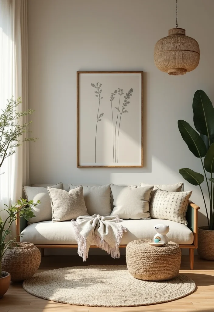 Modern Western Home Decor Living Rooms: A Refined Guide with 20 Rustic-Modern Inspirations - 18. Outdoor-Inspired Decor