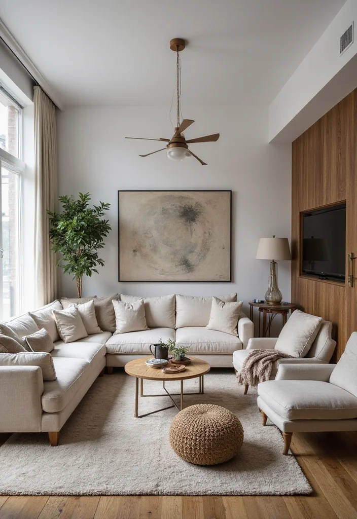 Modern Western Home Decor Living Rooms: A Refined Guide with 20 Rustic-Modern Inspirations - 19. Multi-Functional Spaces