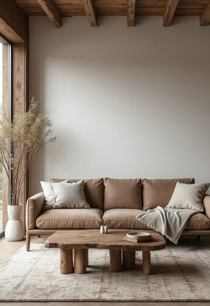 Modern Western Home Decor Living Rooms: A Refined Guide with 20 Rustic-Modern Inspirations - 6. Contemporary Rustic Furniture