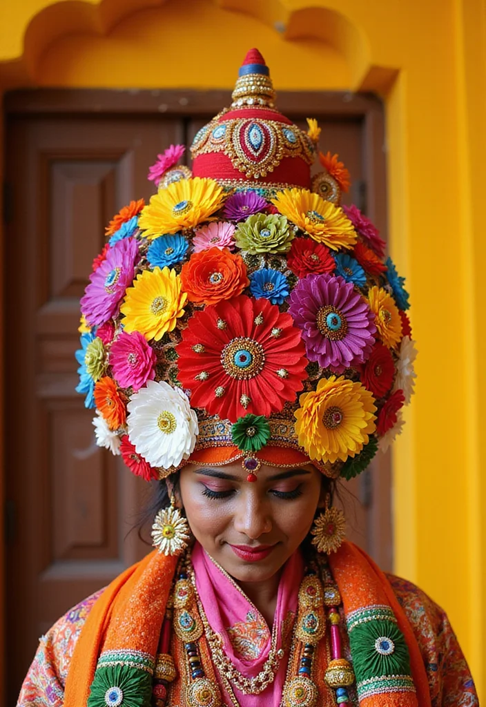 Moti Toran for Home Decor: A Festive Guide with 17 Traditional Doorway Inspirations - 1. Vibrant Floral Moti Toran