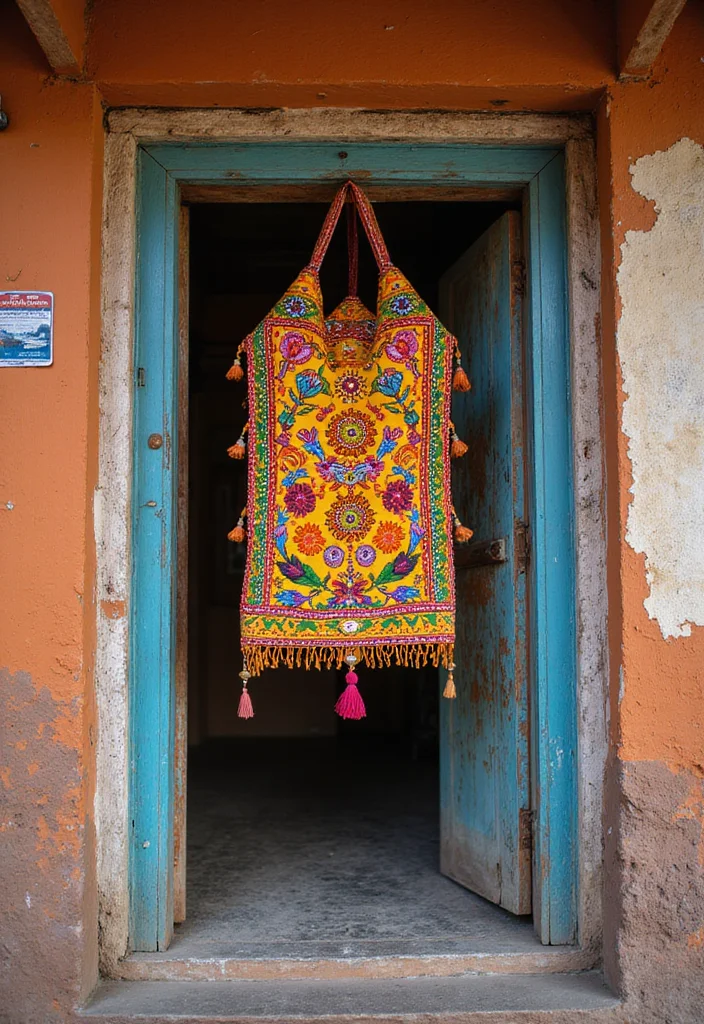 Moti Toran for Home Decor: A Festive Guide with 17 Traditional Doorway Inspirations - 10. Artistic Painted Toran