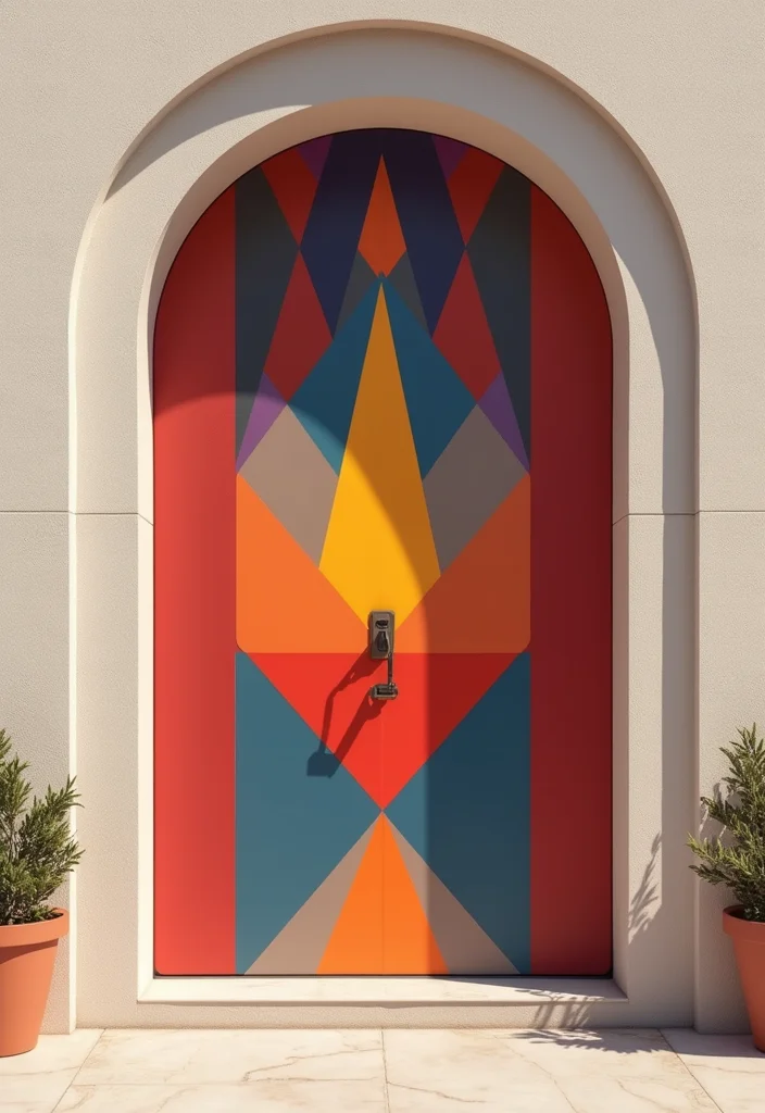 Moti Toran for Home Decor: A Festive Guide with 17 Traditional Doorway Inspirations - 13. Modern Geometric Toran