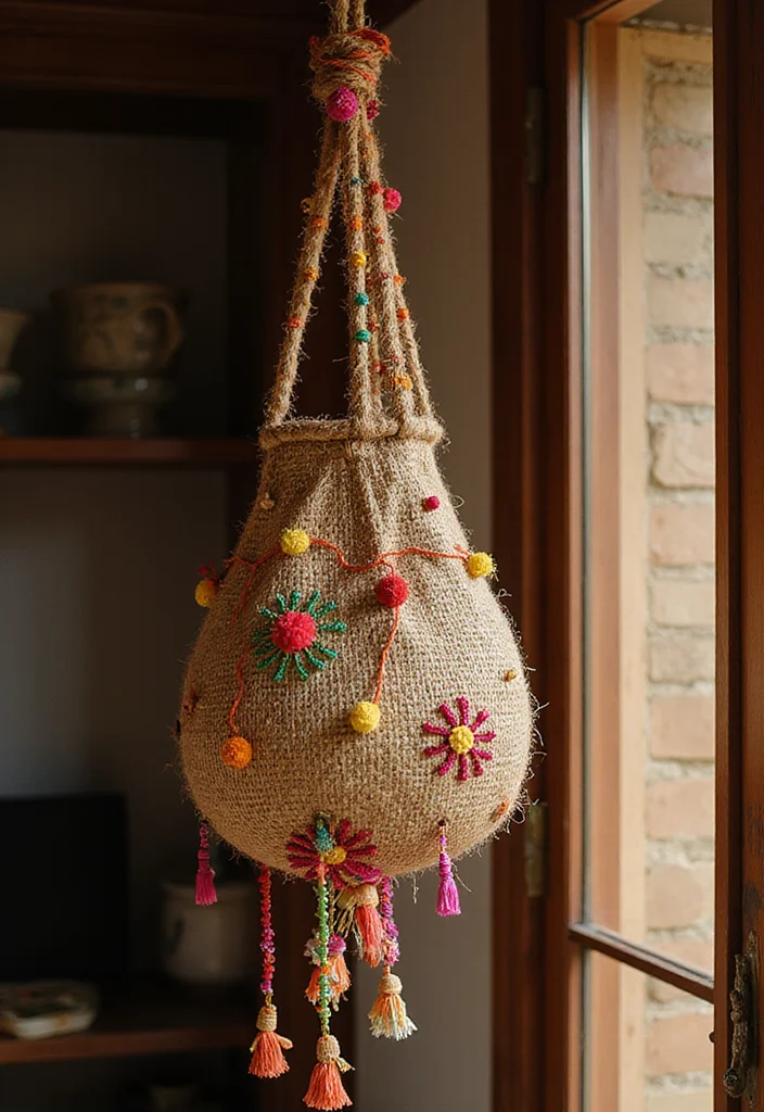 Moti Toran for Home Decor: A Festive Guide with 17 Traditional Doorway Inspirations - 8. Festive Jute Toran