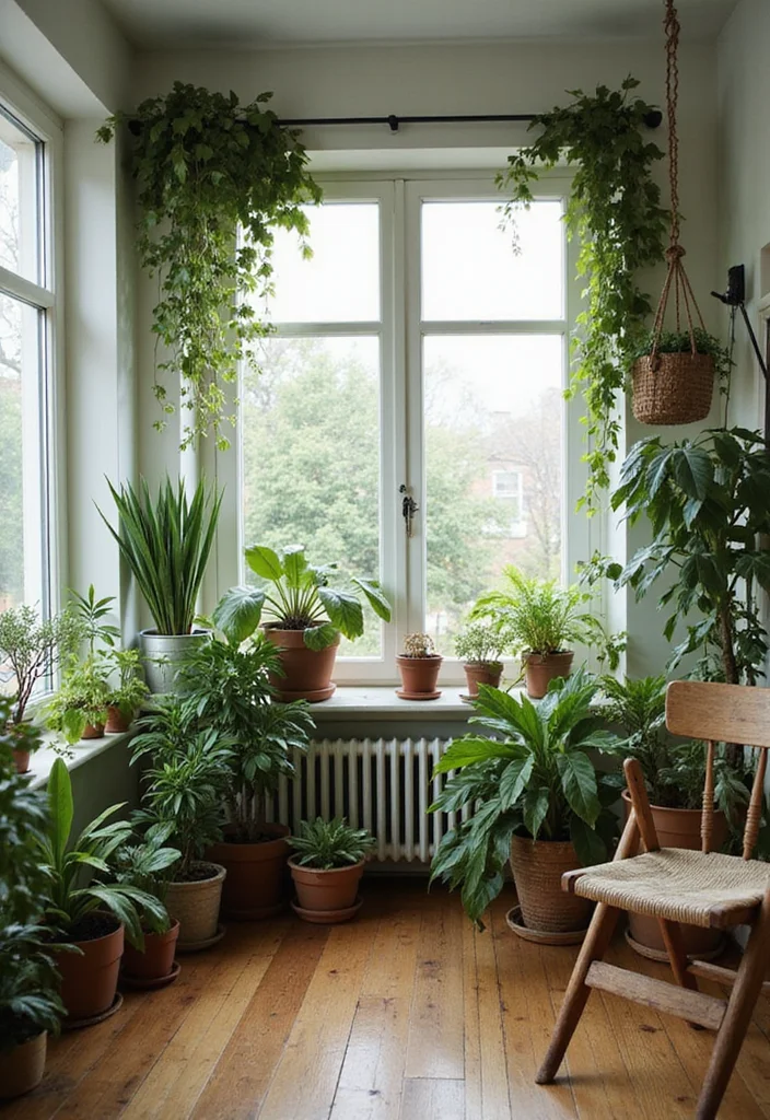 One Bedroom Apartment Ideas Home Decor: A Space-Savvy Guide with 17 Smart Layout Inspirations - 12. Greenery to Freshen Up