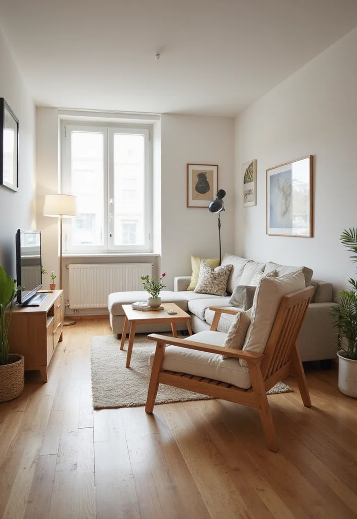 One Bedroom Apartment Ideas Home Decor: A Space-Savvy Guide with 17 Smart Layout Inspirations - 15. Easy-to-Move Furniture