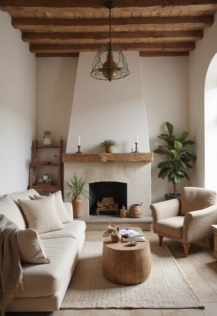 Rustic Home Decor Living Room: A Homestead Guide with 19 Comforting Farmhouse Inspirations - 13. Neutral Color Palette