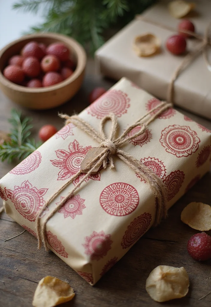 Simple Mehndi Decor at Home: A Refined Guide with 17 Subtle Festive Inspirations - 17. Mehndi-Themed Gift Wrapping