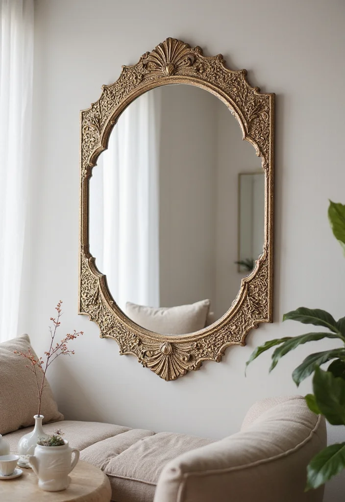 Simple Mehndi Decor at Home: A Refined Guide with 17 Subtle Festive Inspirations - 3. Decorated Mirrors