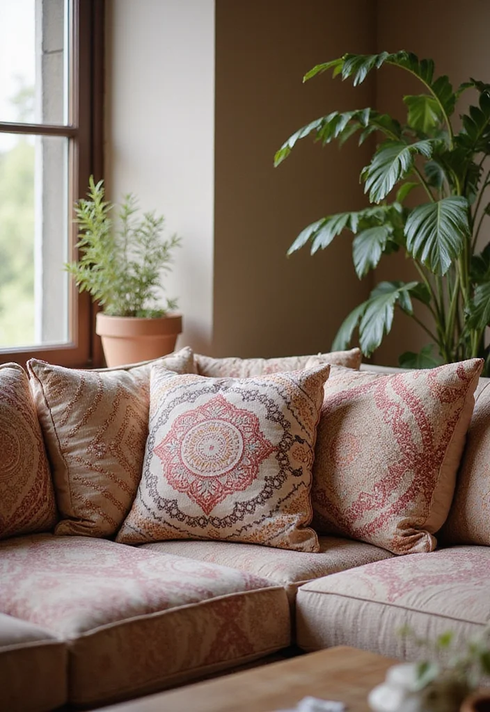 Simple Mehndi Decor at Home: A Refined Guide with 17 Subtle Festive Inspirations - 4. Mehndi Cushions