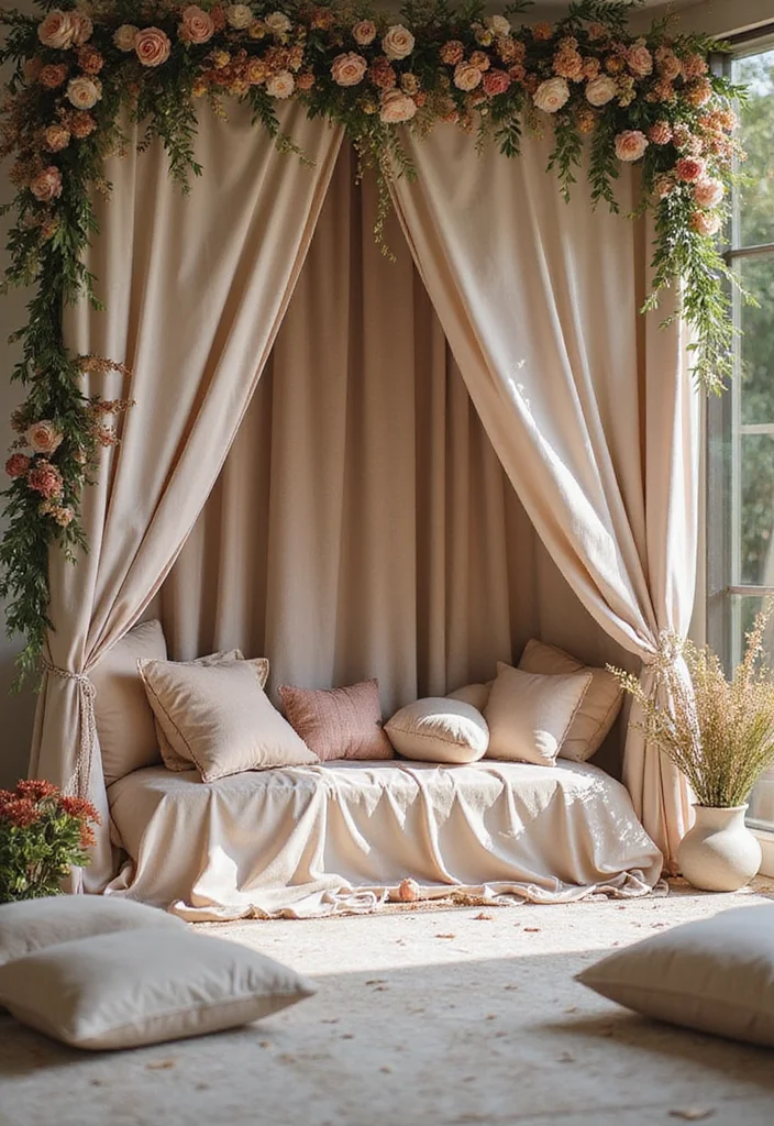 Simple Nikkah Decor at Home: A Soft & Graceful Guide with 20 Intimate Wedding Inspirations - 12. Intimate Ceremony Setup