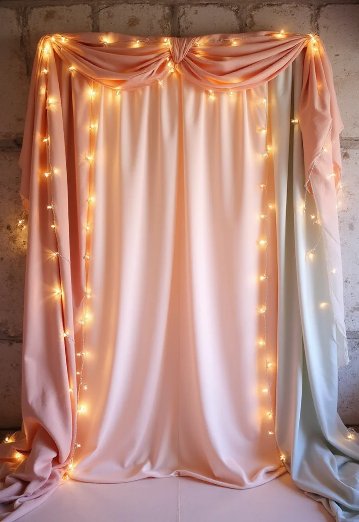 Simple Nikkah Decor at Home: A Soft & Graceful Guide with 20 Intimate Wedding Inspirations - 2. Soft Fabric Draperies