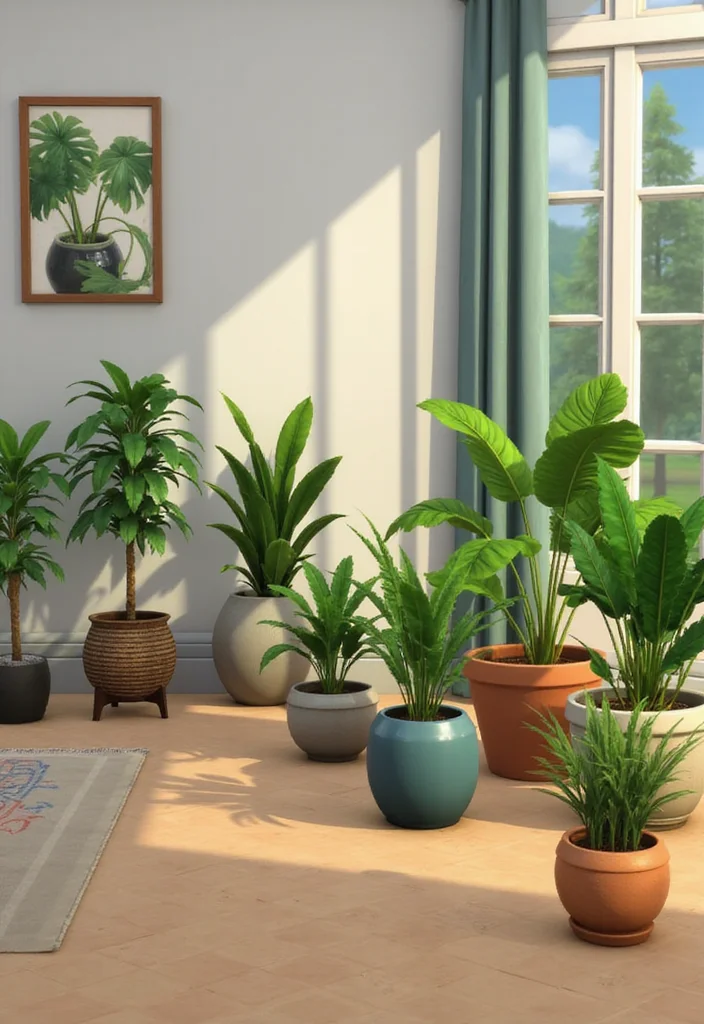 Sims 4 CC Home Decor: A Design Guide with 18 Charming Build & Buy Inspirations - 3. Indoor Plants for Fresh Air