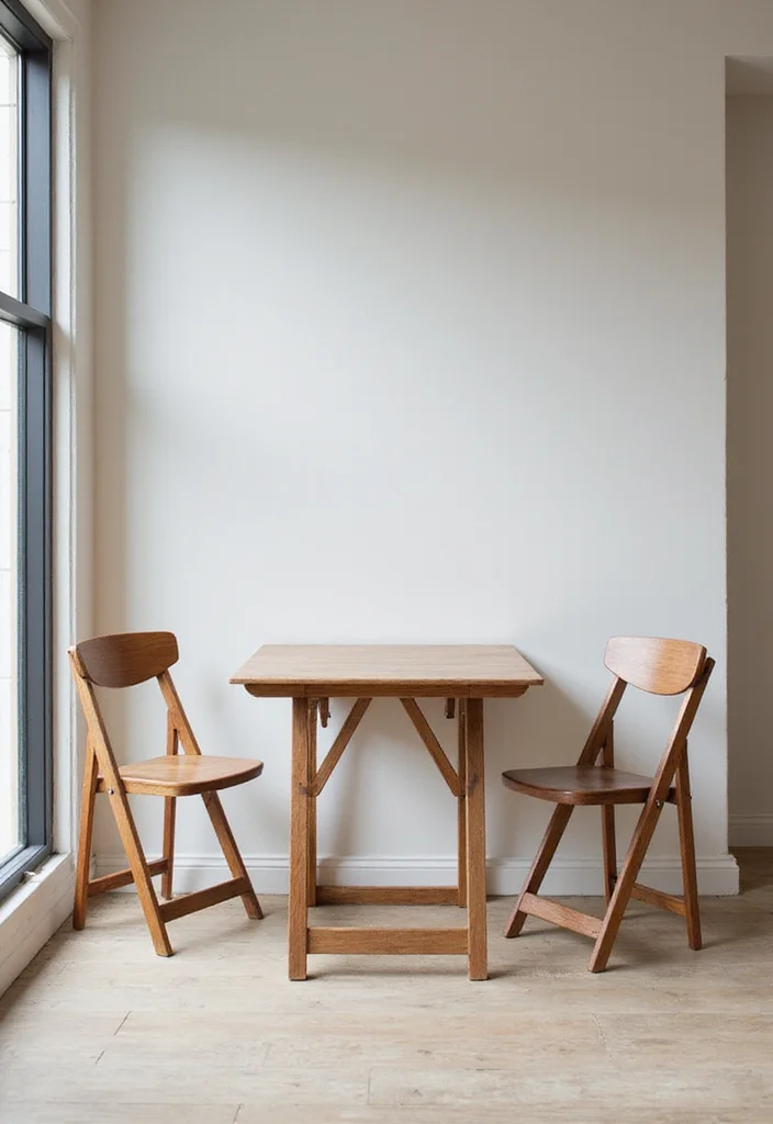 Small Space Home Decor Ideas: An Efficient Guide with 20 Space-Loving Styling Inspirations - 11. Foldable Furniture