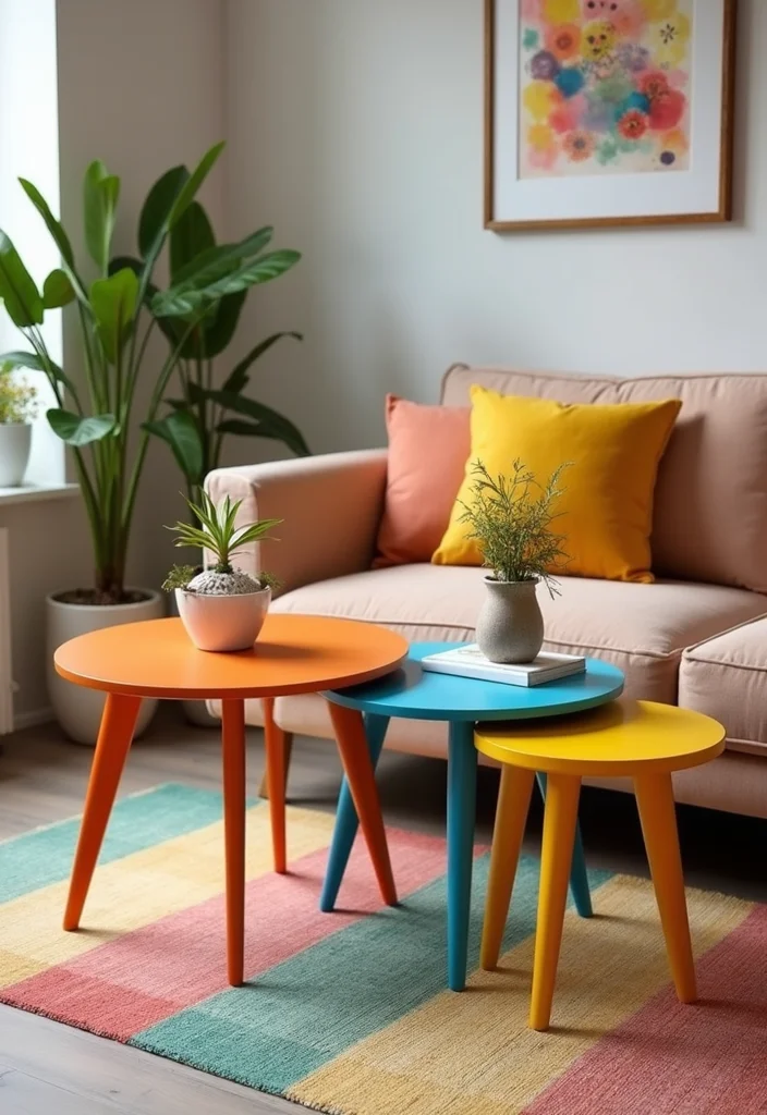 Small Space Home Decor Ideas: An Efficient Guide with 20 Space-Loving Styling Inspirations - 4. Nesting Tables