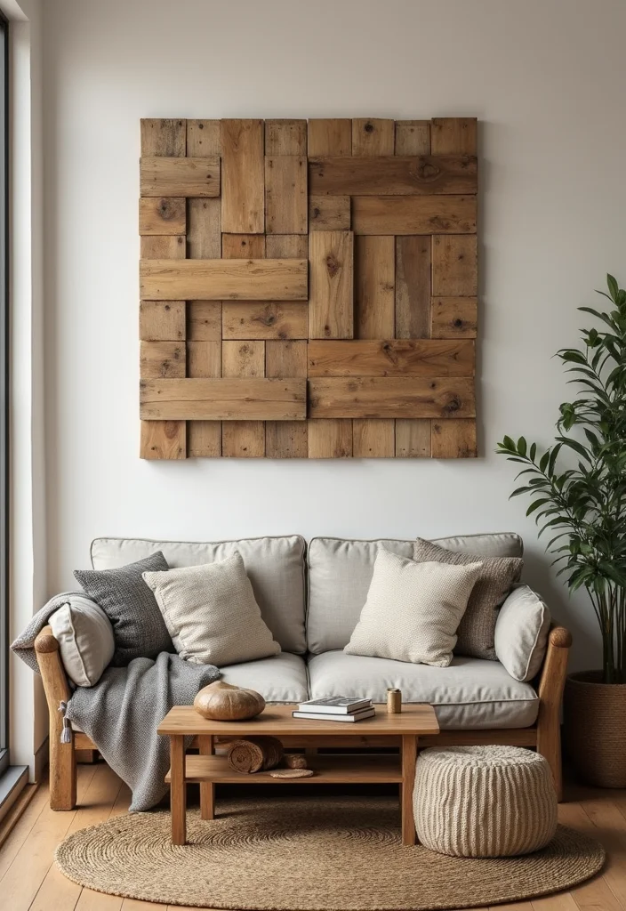 Thrifted Home Decor DIY Ideas: A Budget-Friendly Guide with 18 Creative Redesign Inspirations - 11. Upcycled Wooden Pallet Decor