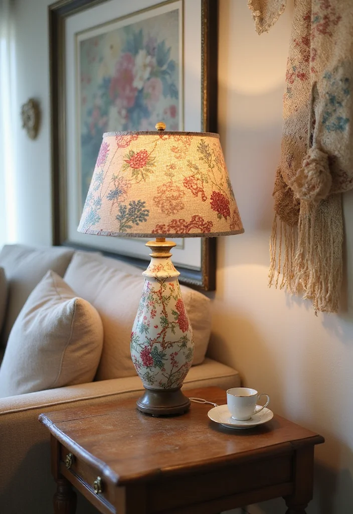 Thrifted Home Decor DIY Ideas: A Budget-Friendly Guide with 18 Creative Redesign Inspirations - 5. Thrift Store Lamp Makeover