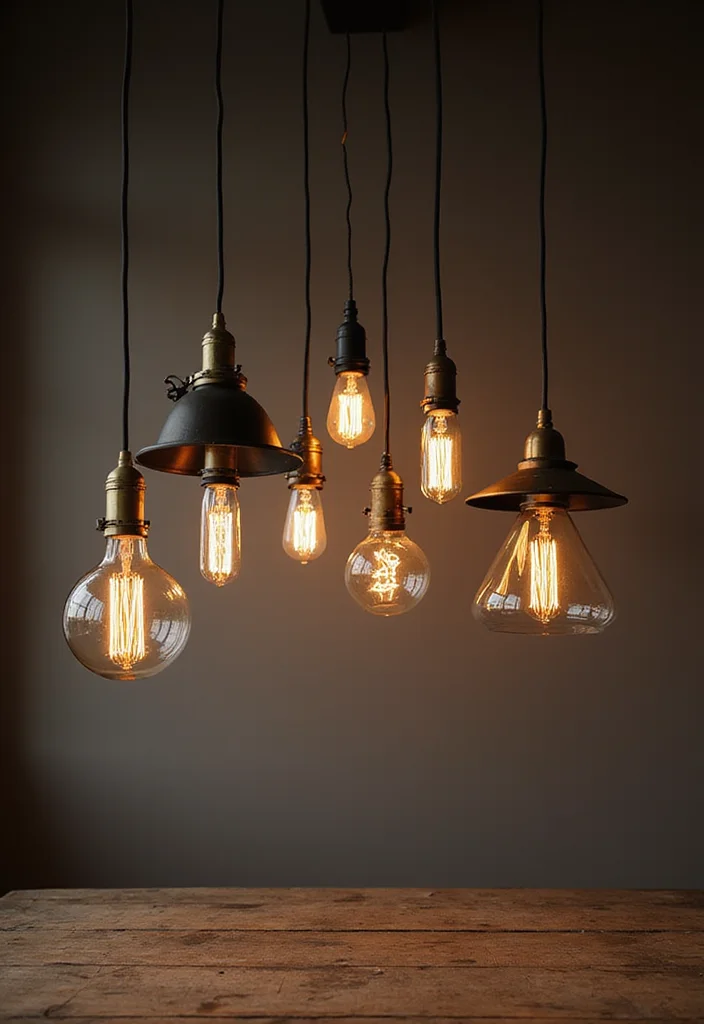 Vintage Decor Ideas for the Home: A Gentle Guide with 19 Timeless Styling Inspirations - 1. Embrace Industrial Lighting