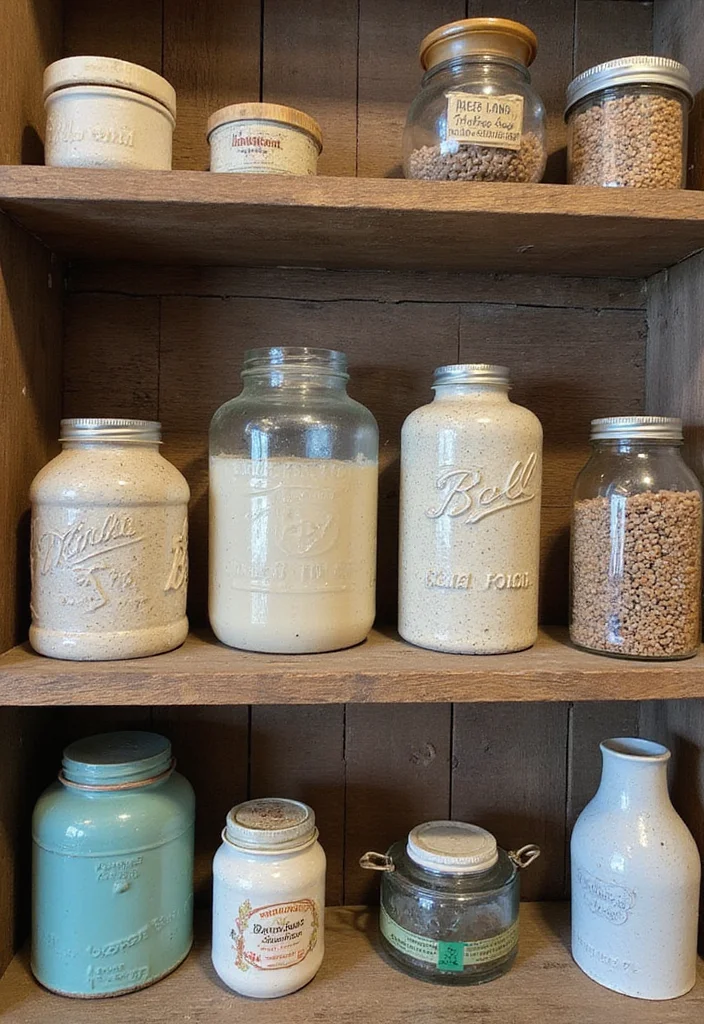 Vintage Decor Ideas for the Home: A Gentle Guide with 19 Timeless Styling Inspirations - 11. Upcycled Vintage Containers