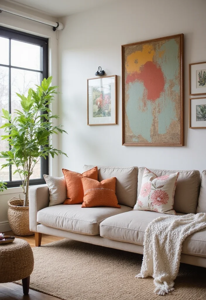 Vintage Decor Ideas for the Home: A Gentle Guide with 19 Timeless Styling Inspirations - 18. Vintage Color Accents in Modern Spaces