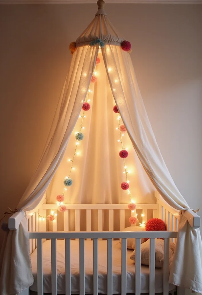 Welcome Home Baby Girl Decorations Decor: A Sweet Guide with 20 Delicate Celebration Inspirations - 3. Cozy Canopies