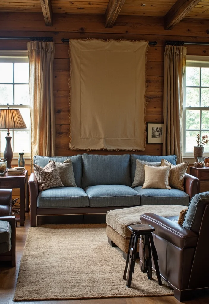 Western Home Decor Living Room: A Cozy Western Guide with 20 Ranch-Inspired Styling Ideas - 14. Incorporate Western Textures
