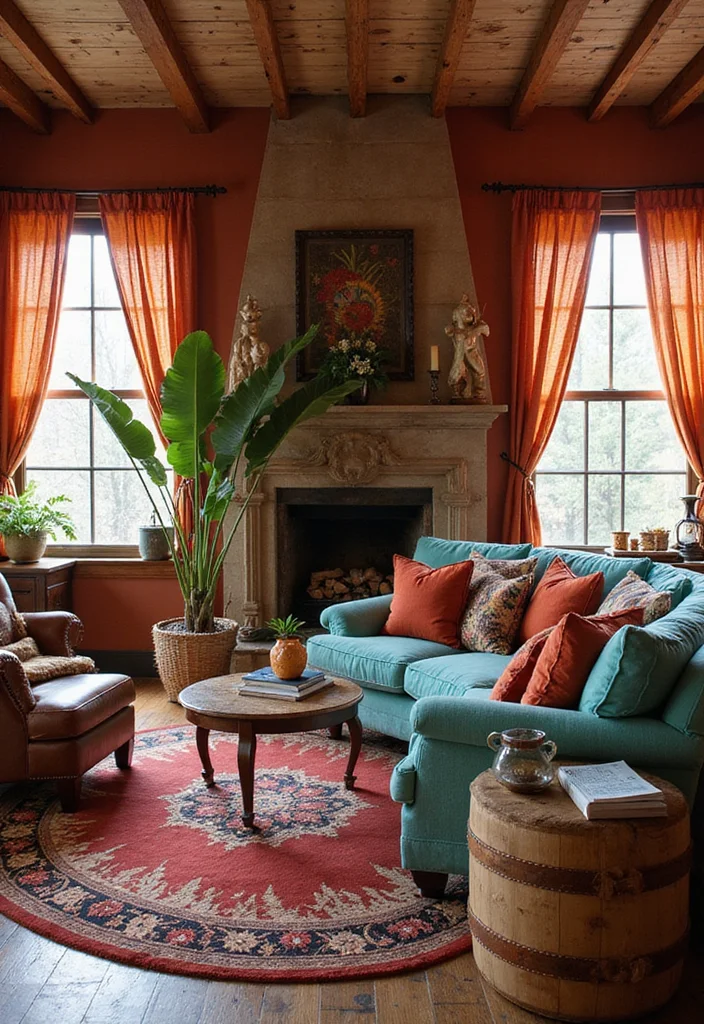 Western Home Decor Living Room: A Cozy Western Guide with 20 Ranch-Inspired Styling Ideas - 17. Western-Inspired Color Accents