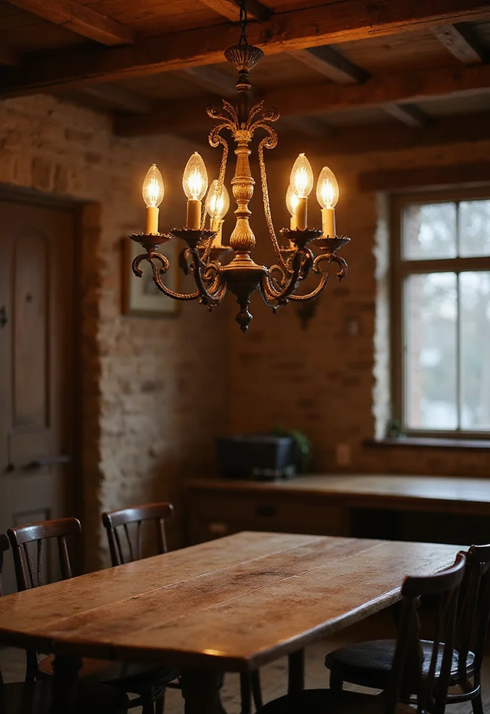 Western Home Decor Ranch Style: A Country Guide with 18 Warm Rustic Inspirations - 5. Rustic Lighting Fixtures